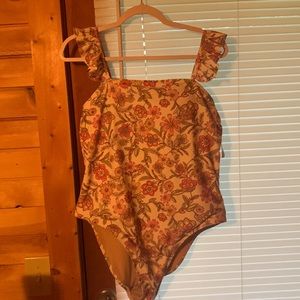 One piece floral bathing suite. From old navy. NWT.